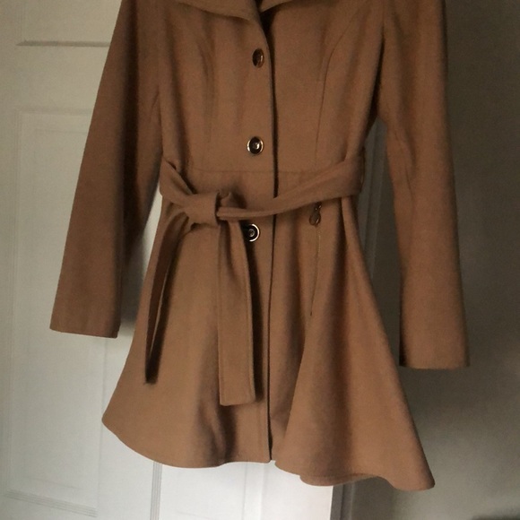 Camel Wool Coat - Picture 6 of 9